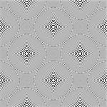 Seamless op art geometric pattern. Vector art.