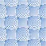 Seamless blue geometric pattern. Vector art.