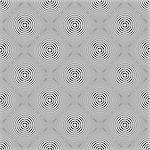 Seamless circles and rings pattern. Geometric checked diagonal texture. Vector art.