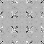 Seamless geometric op art texture. Vector art.