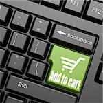 Green add to cart enter button image with hi-res rendered artwork that could be used for any graphic design.