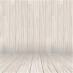 vector wooden texture empty room background