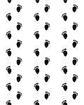Footsteps of baby on a white background, seamless pattern, vector