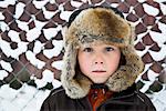 Boy wearing fun hat