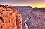 View of Grand Canyon at dusk