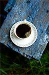 A close-up of a cup of coffee, Sweden.