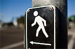 Pedestrian crossing sign