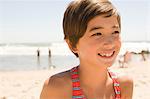 Portrait of girl at seaside