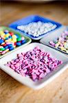 Various sweets on plates