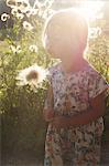 Girl in garden