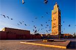 The minaret of the Koutoubia Mosque, Marrakech, Morocco, North Africa, Africa