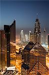 Dawn skyline, Dubai, United Arab Emirates, Middle East