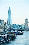 The Shard Building and River Thames, London, England, United Kingdom, Europe