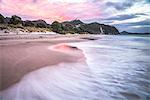 Sunset at Hahei Beach, Coromandel Peninsula, North Island, New Zealand, Pacific