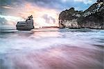 Cathedral Cove at sunrise, Coromandel Peninsula, North Island, New Zealand, Pacific