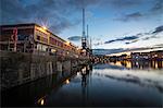 The old electric cranes, Harbourside, Bristol, England, United Kingdom, Europe