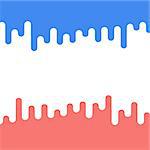 Abstract colorful red and blue liquid curvy shape for text and images