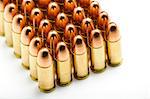 9mm bullets in a row