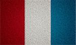 flag of france with grass texture, sport concept