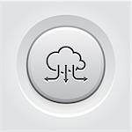 Accelerate Your Cloud Icon. Business Concept. Grey Button Design
