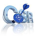 3D rendering of a CSR icon