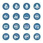 Flat Design Security and Protection Icons Set. Isolated Illustration.