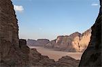 Elevated view of Wadi Rum, Jordan