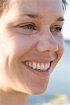 Sweden, Ostergotland, Portrait of smiling woman