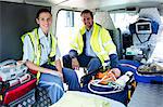 Portrait of ambulance crew