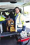 Portrait of ambulance man