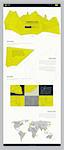 Responsive landing page or one page website template in flat design with trendy low poly art abstract header background