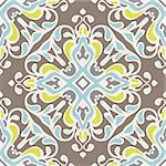 Abstract seamless vintage luxury ornamental vector pattern for fabric