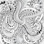 Hand drawn doodle abstract background. Vector illustration - eps 10.