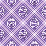 Seamless vector wallpaper. lilac print repetitive Easter eggs