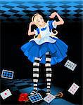 Illustration of Alice from Wonderland