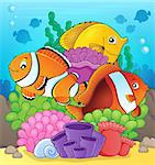 Coral reef fish theme image 7 - eps10 vector illustration.