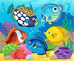 Coral reef fish theme image 8 - eps10 vector illustration.