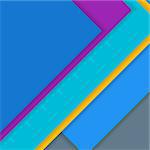 Modern material design vector illustration background.  Shapes with shadows.