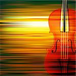 abstract green blur music background with violin