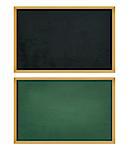 empty black board with wooden frame