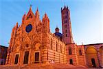Siena Cathedral at sunrise. Siena, Tuscany, Italy