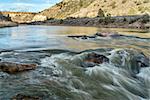 Rodeo Rapid on the upper Colorado River at Burns, Colorado, USA, looking upstream