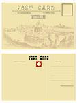 Switzerland postcards, vintage style attributes with the country of Switzerland.