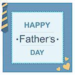 Happy father day greeting card in vector format