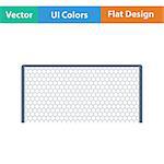 Flat design icon of football gate in ui colors. Vector illustration.