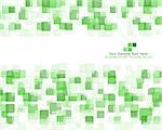 Abstract green checkered pattern from rectangles. Vector illustration.