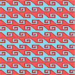 Seamless geometric pattern with. Can be used in textiles, for book design, website background.