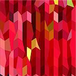 Low polygon style illustration of cardinal red abstract geometric background.