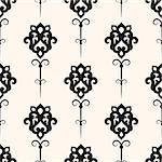 Vector damask seamless pattern background. Classical luxury old fashioned ornament, texture for wallpapers, textile, wrapping.