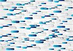 Geometric abstract blue grey tech background. Vector design